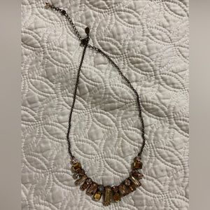 Sorrelli Swarovski Crystal Bar Necklace